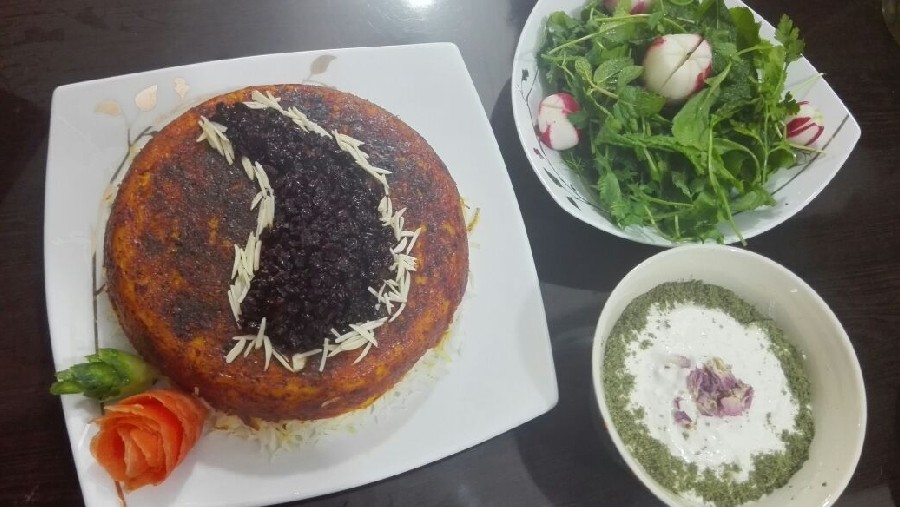 عکس تهچین مرغ ?
