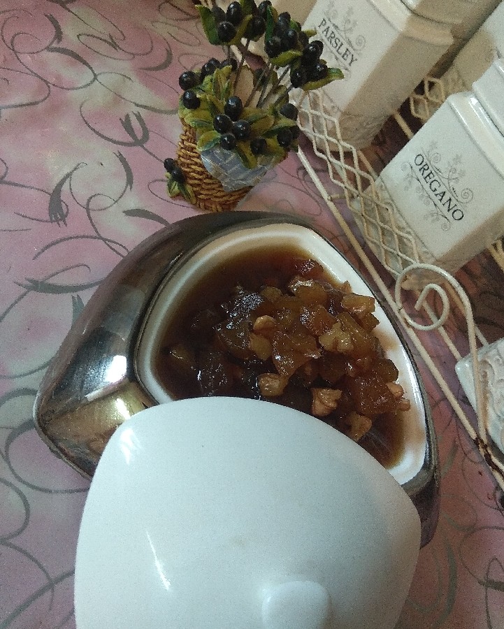 عکس مربا سیب و گردو