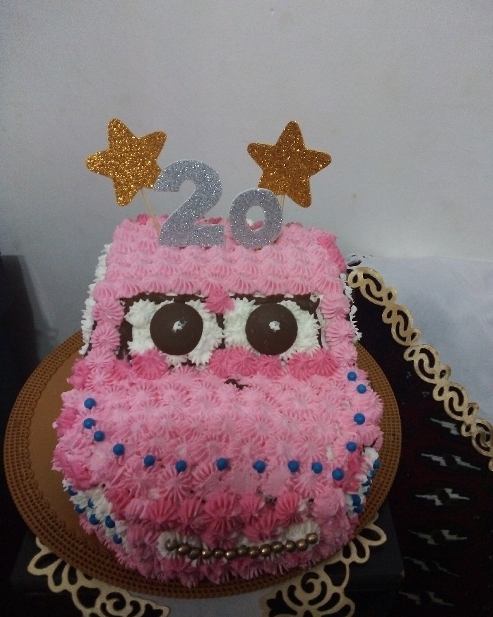 اینم از کیک من واسه جشن بیست ستاره شدن پسرم