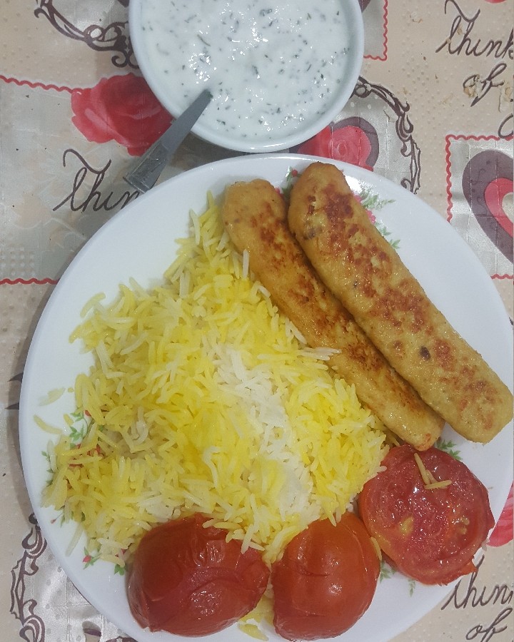 عکس کباب تابه ای مرغ