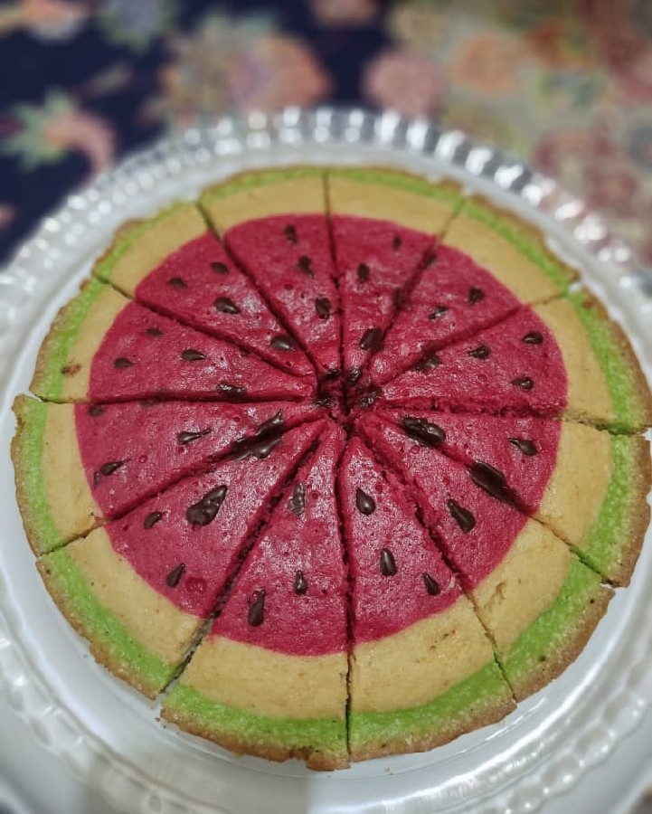 کیک هندوانه(بدون فر)