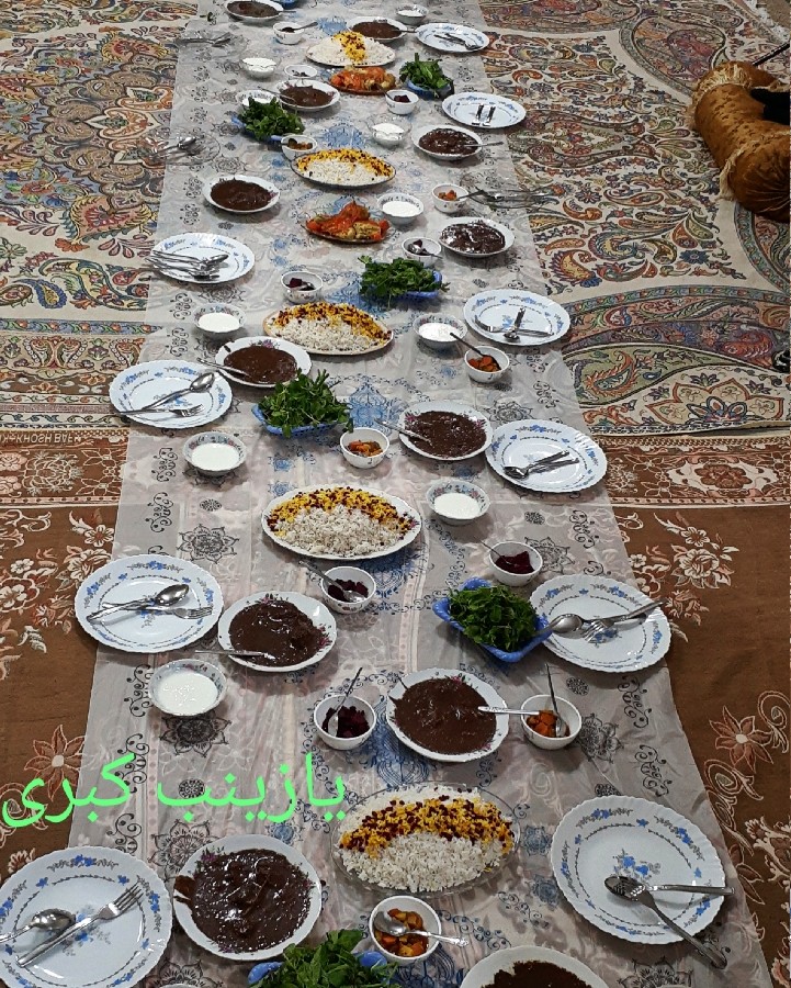 عکس سفره نذری