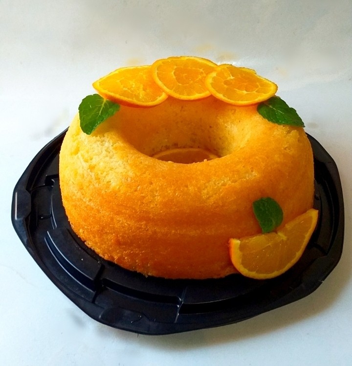 عکس کیک خیس پرتقالی.