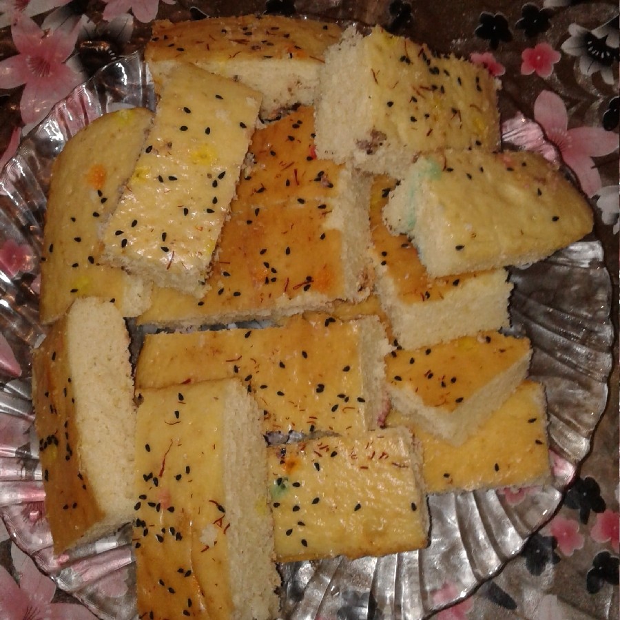 عکس کیک وانیلی خوشمزه
