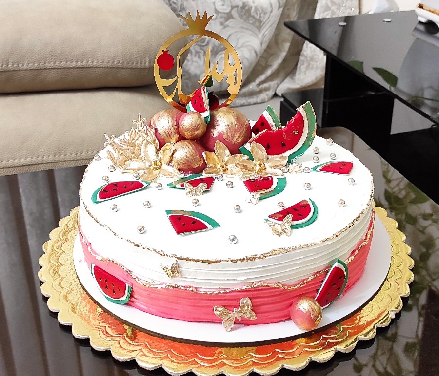 عکس کیک یلدایی من