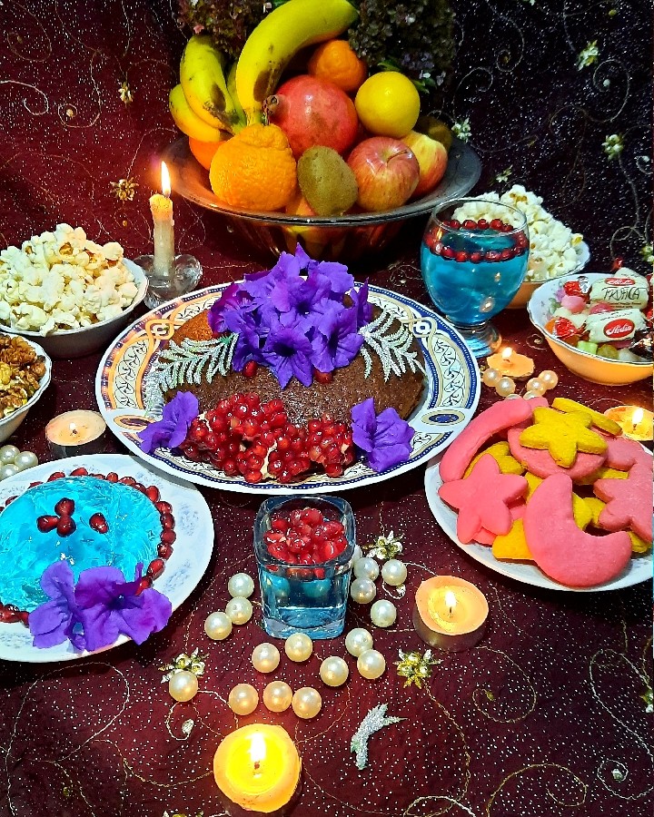 عکس کیک قهوه بدون تخم مرغ،بیسکویت بدون کره و ژله بلوبری