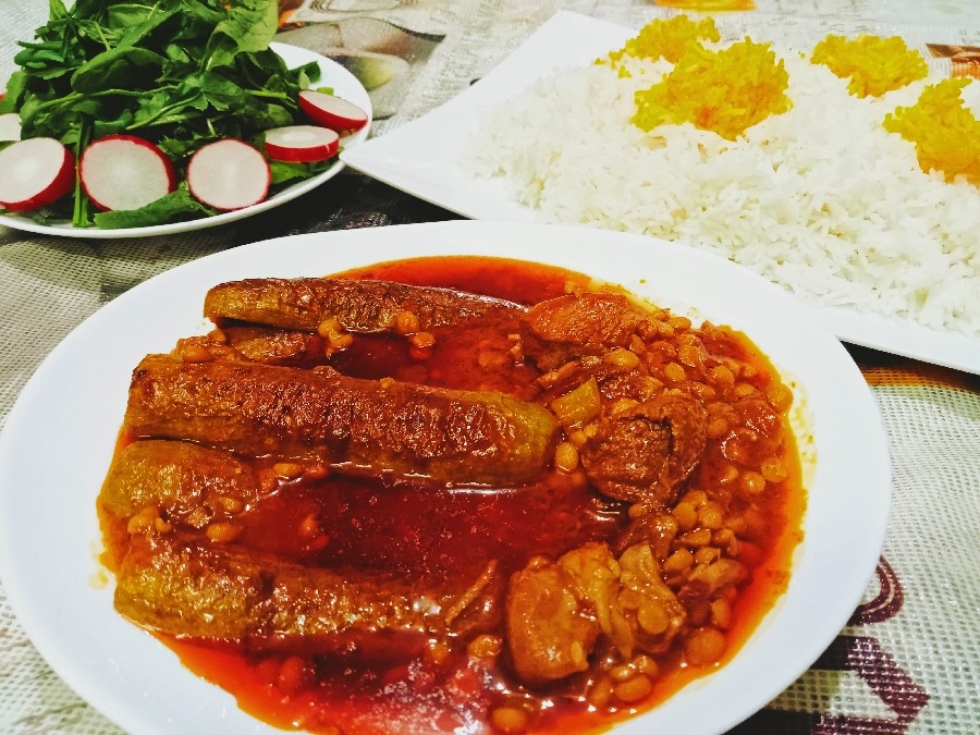 عکس خورشت قیمه کدو