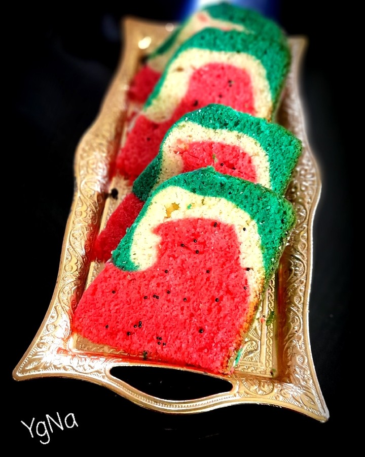 عکس کیک هندوانه یلدایی