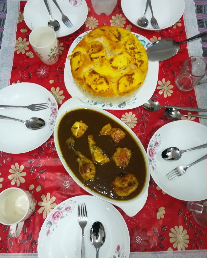 عکس خورشت فسنجان دسپخت عروس گلم