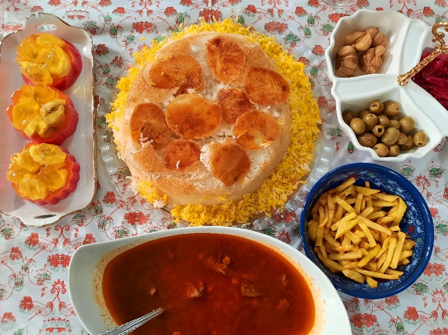 عکس پلو،خورش قیمه