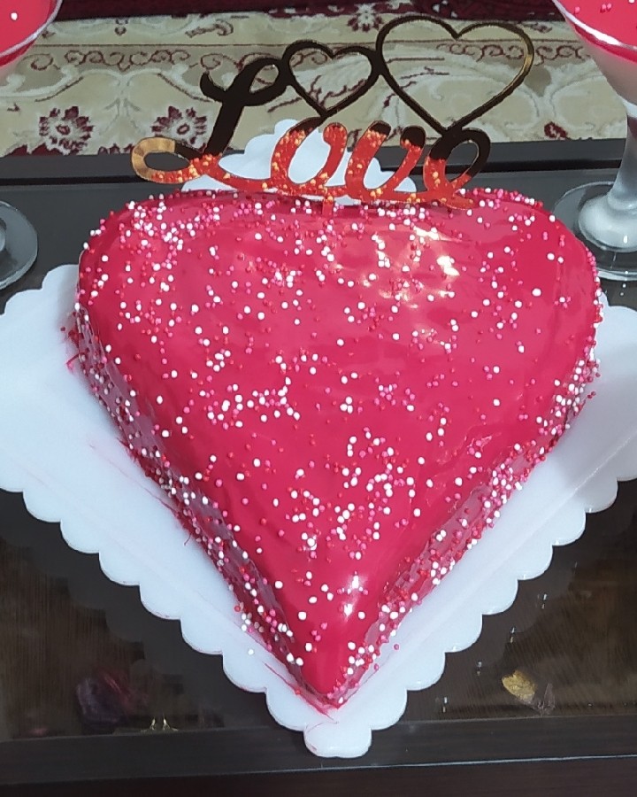 کیک ساده با گاناش شکلاتی
هفدهمین سالگرد ازدواجمون ?