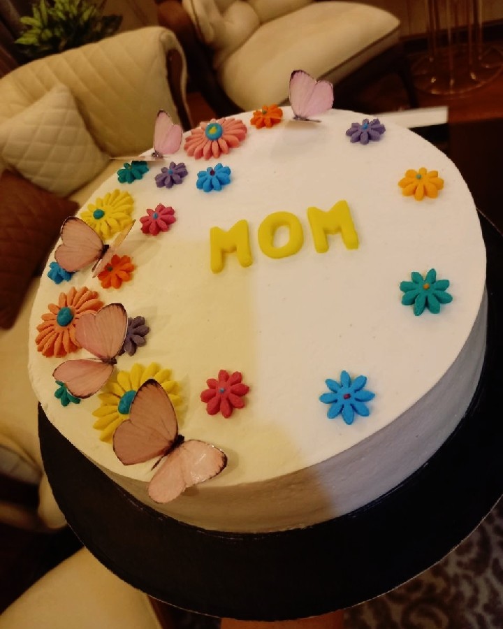 عکس اینم کیک ساده روز مادر