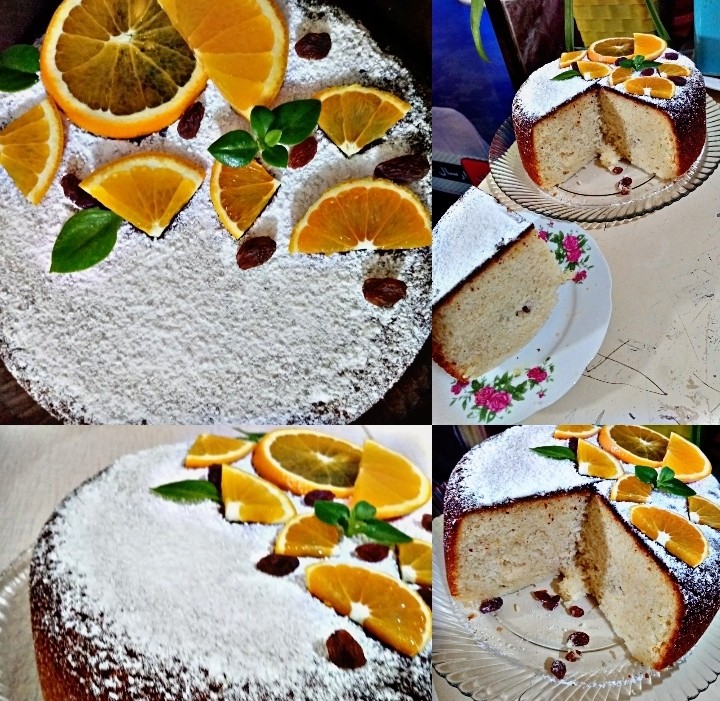 کیک پرتقالی با دستور دوست عزیز #aylin_aynoosh