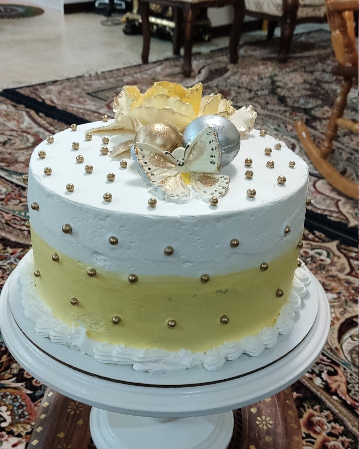 عکس کیک خامه ای