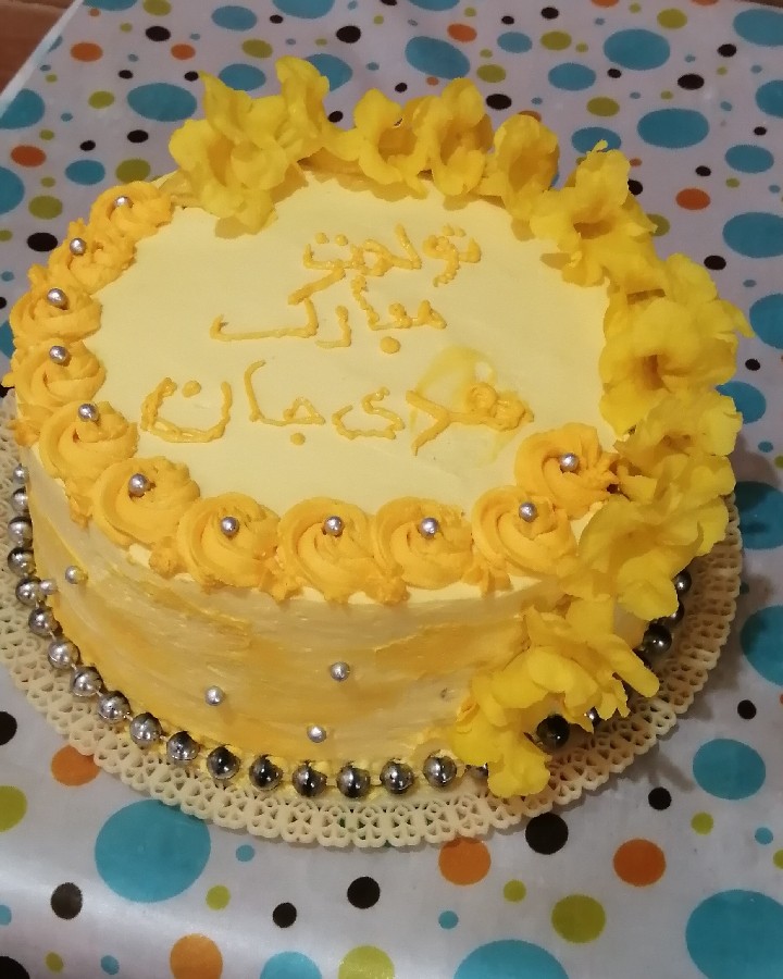 کیک  تولد خامه ای