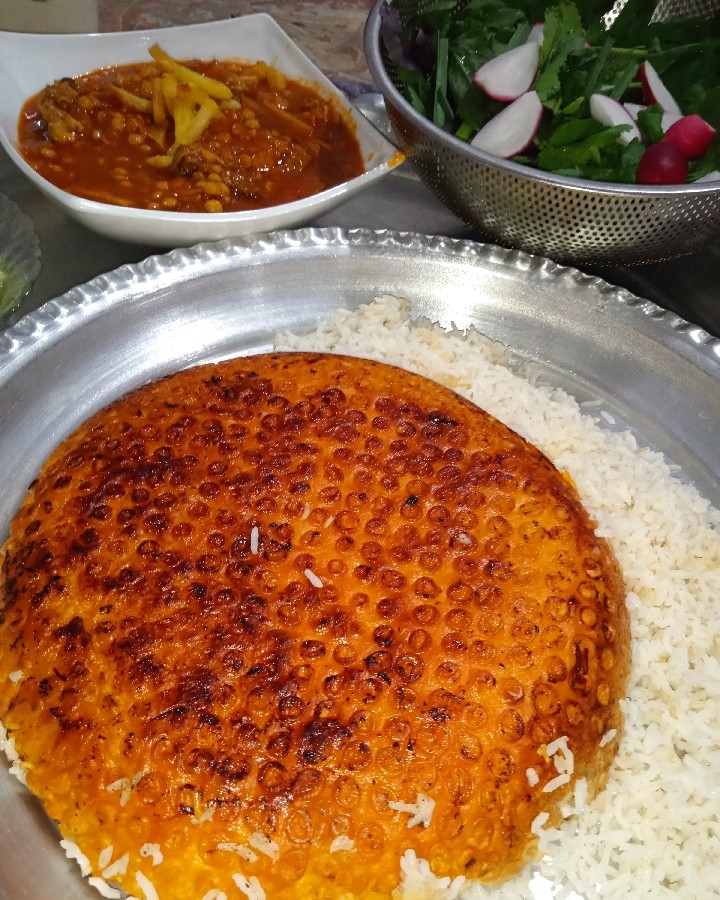 عکس خورش قیمه و ته دیگ لذیذ