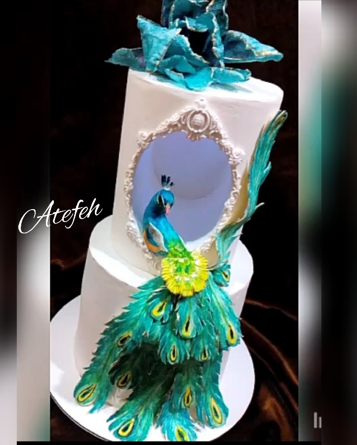 عکس کیک طاووس جذاب
همراه با آموزش