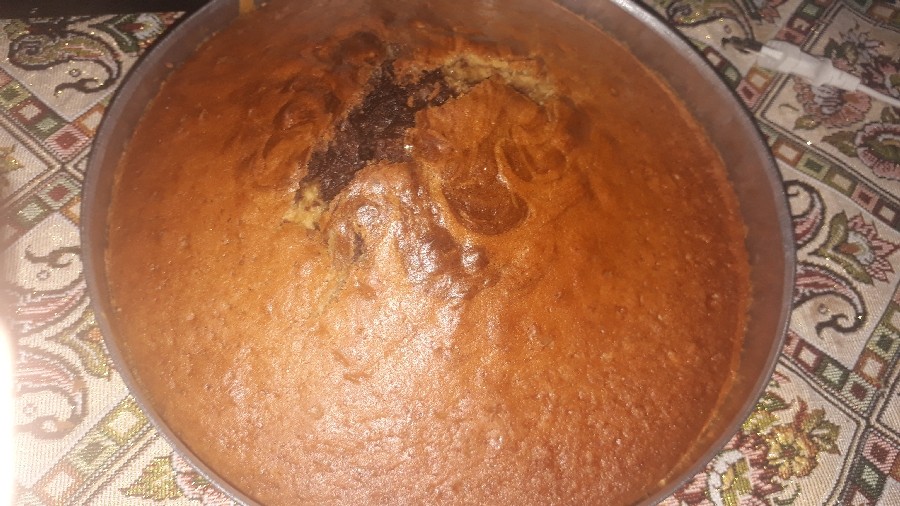 عکس کیک دورنگ
