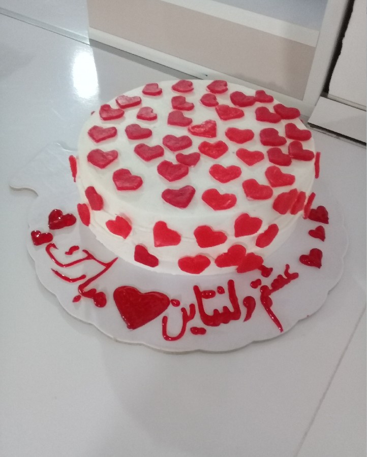 ❤کیک ولنتاین❤ عشقاتون پایدار عزیزم این پست هم کلا قلب قلبی شد ❤❤روز عشق هم مبارک ❤❤