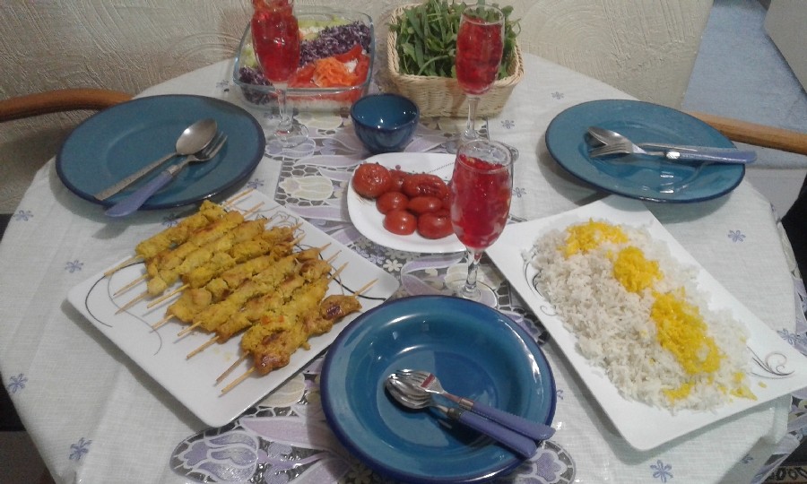 عکس میز غذای روز مرد