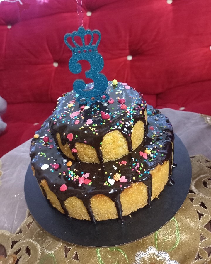 کیک تولد ساده پسرم
