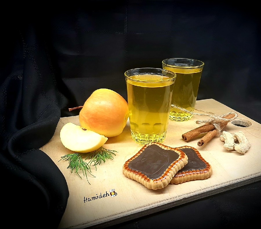 دمنوش ترکیبی (سیب، دارچین، زنجبیل)❤