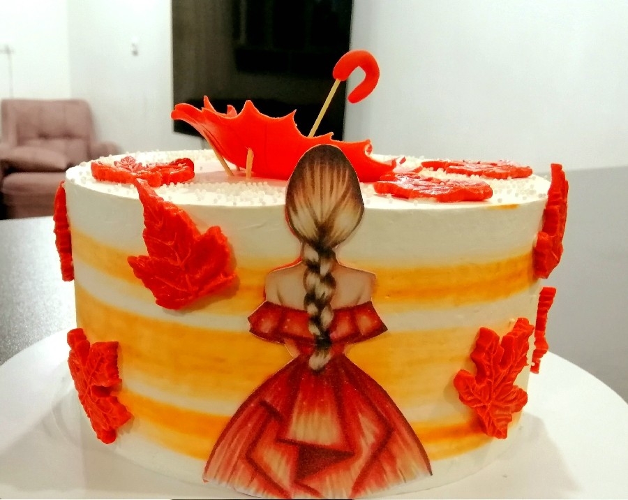 کیک دخترونه پاییزی
