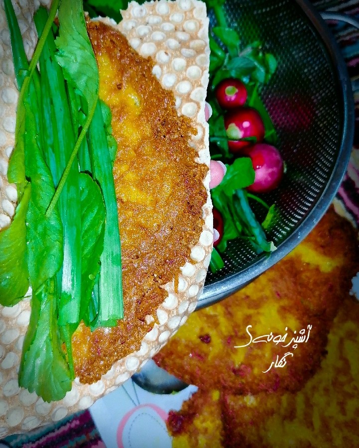 کوکو سیب زمینی خام