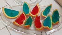 پرتقال ژله ای در رنگهای مختلف