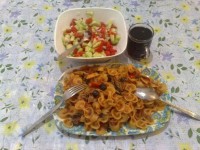 اسپاگتی با ماهی