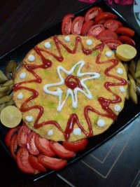 املت سیب زمینی و پنیر