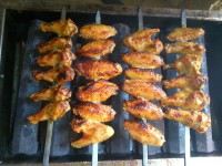 بال مرغ کبابی به سبک آسیایی