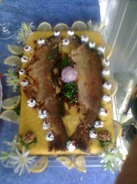 ته چین دو رنگ ماهی