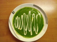 سوپ اسفناج و کدو سبز