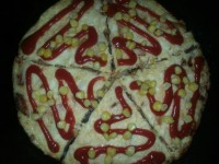 املت پیتزای سیب زمینی سرخ کرده