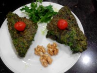 کوکوی سبزی با گردو