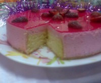 چیز کیک با شکلات تلخ