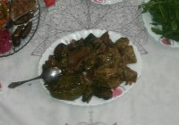 دلمه کلم با مرغ