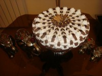 کیک با تزیین حصیری......