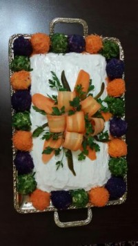 تزیین سالاد الویه