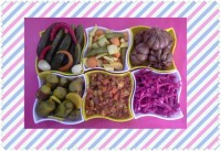 ترشی گل کلم مخلوط