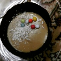 کاسه شکلات با رویه خامه