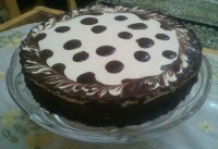 چیز کیک شکلات و قهوه