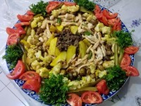 کسرول سالاد داغ مرغ