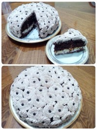 کیک شکلاتی با خامه