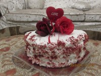 کیک رنگی با رویه پنیری مخصوص