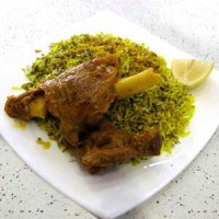 سبزی پلو با ماهیچه