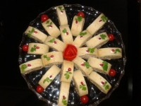 رولت سبزی و ماهی