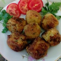 سیب زمینی پنیری سرخ شده