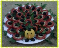 حاضری با تم طاووس